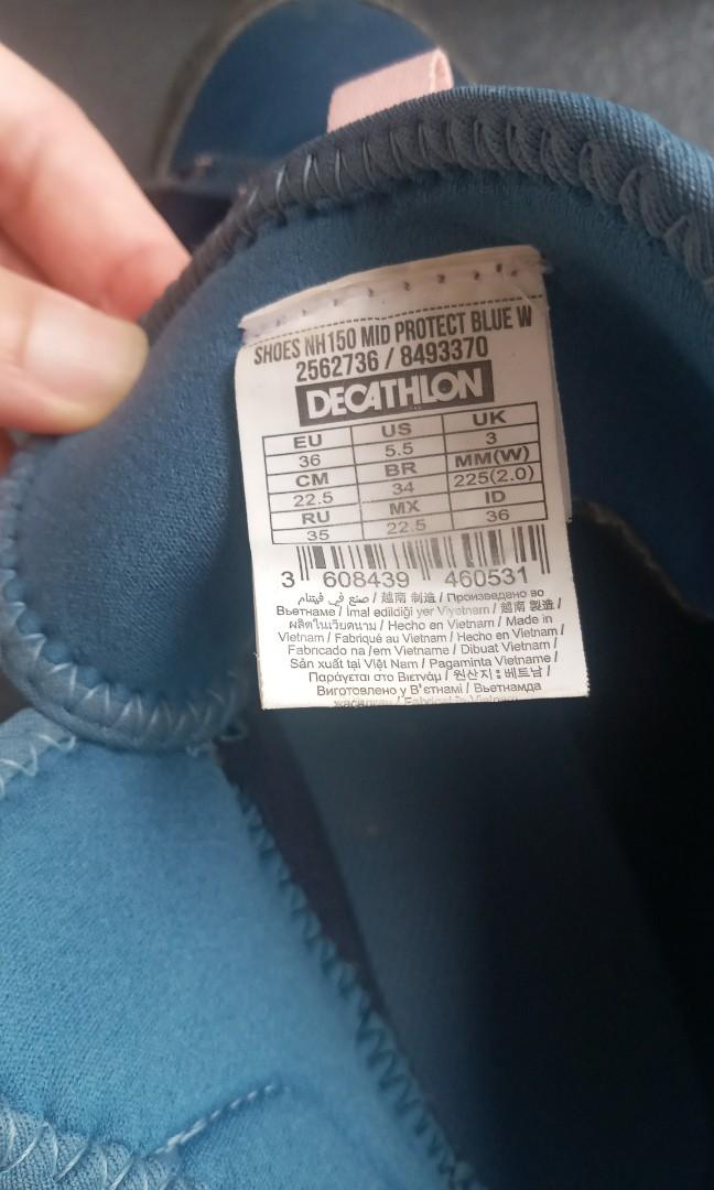 Decathlon kids hiking shoes water proof size EUR36 US5 5 UK3, Babies \u0026  Kids, Babies \u0026 Kids Fashion on Carousell