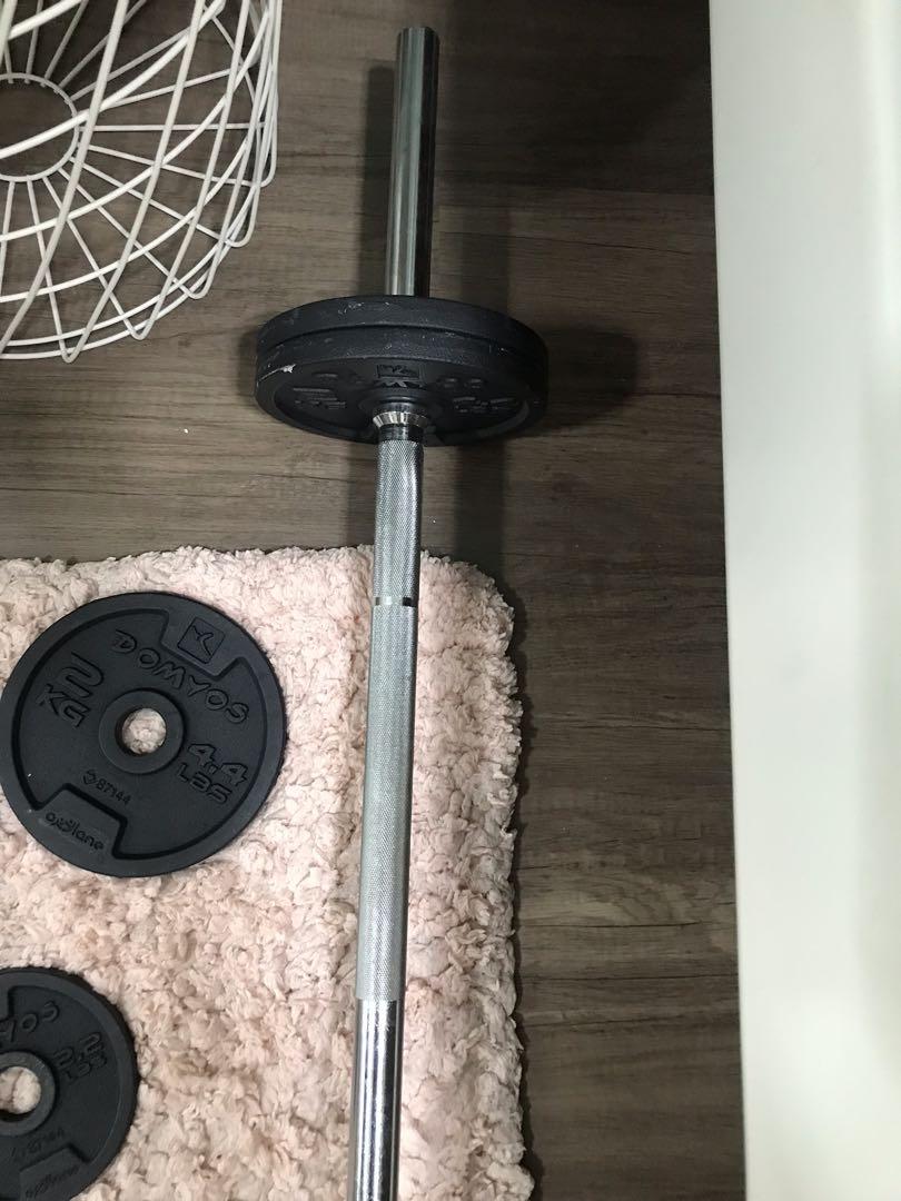 Decathlon weight training bar 28mm 1.5m Sports Equipment