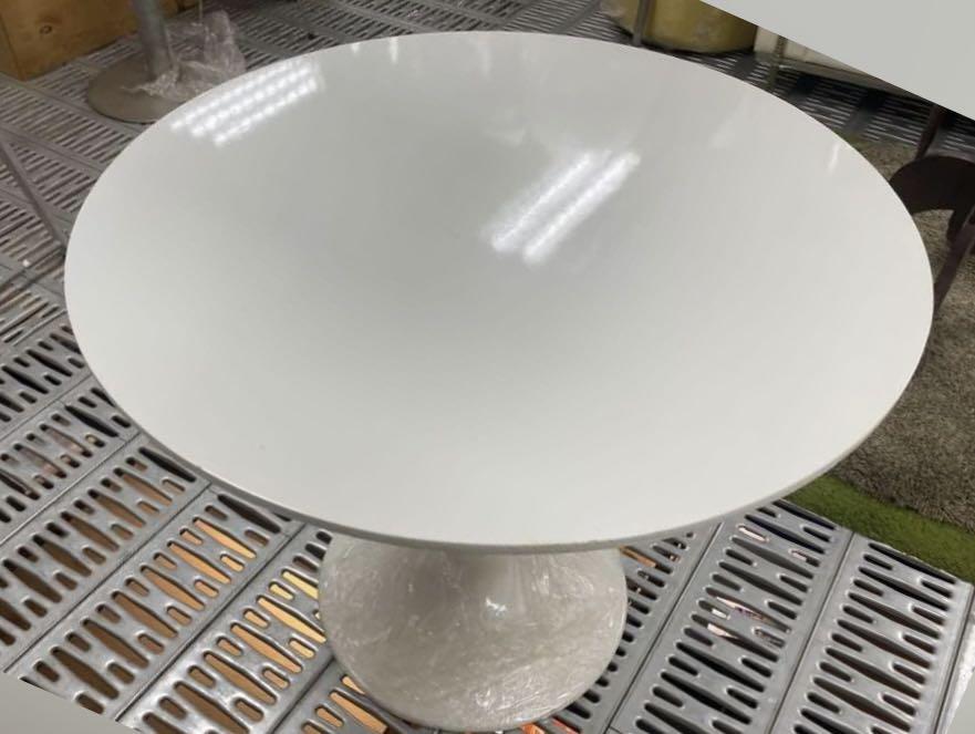 Dining Table (Category: Tables & Sets) located in Singapore. Submitted by mike3299 (Listing ID 1159680260, Image 1). Description: Size 900mm diameter or 3ft x 760mmH normal table height . Comfortable for 4 person dining . Used once in an event .Selling ‘as is’ as almost new . Shipped from Netherlands - costs around 500euros excluding shipping . Selling cheap to clear space . $20 for delivery . .
