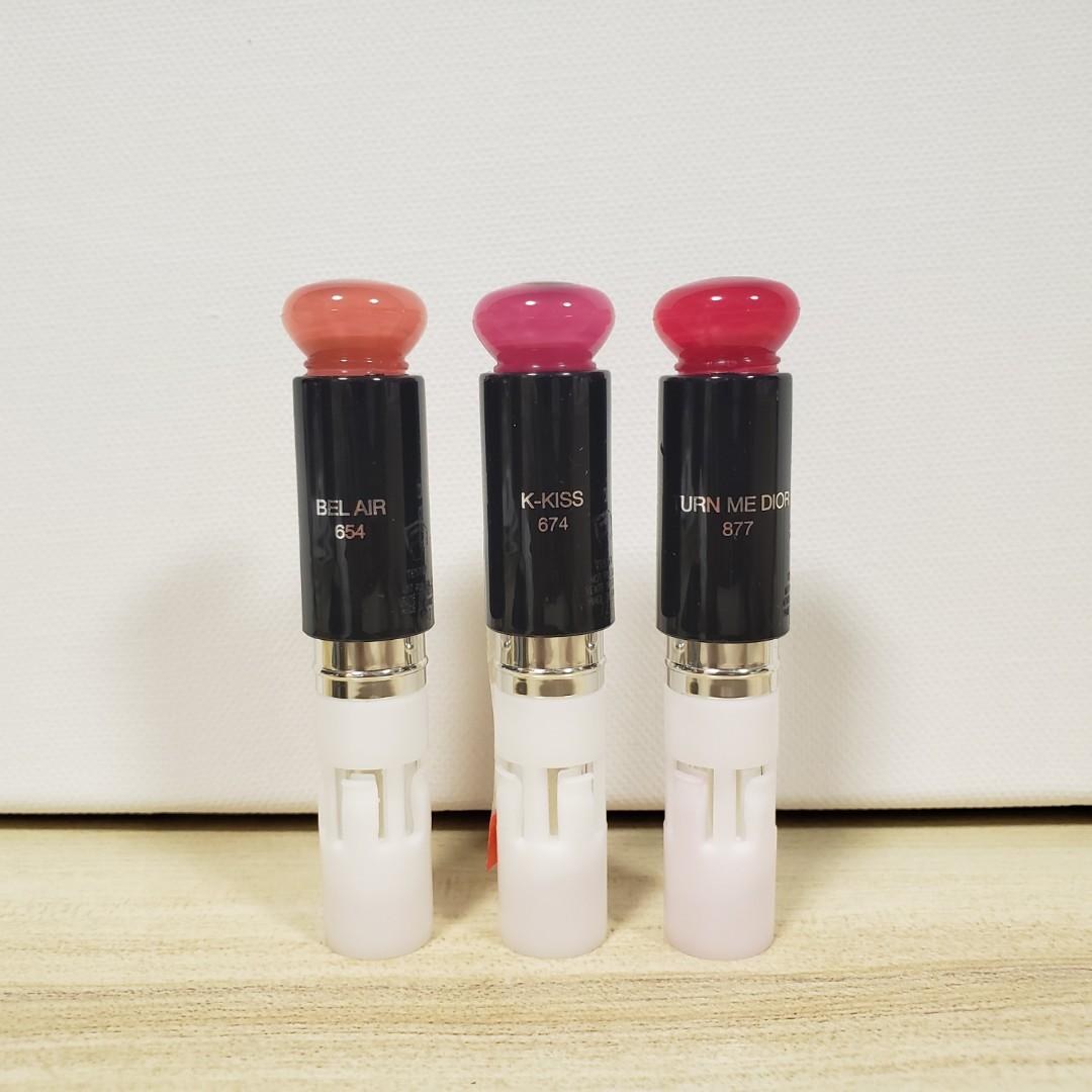 Dior Addict lacquer stick 654 674 877 tester