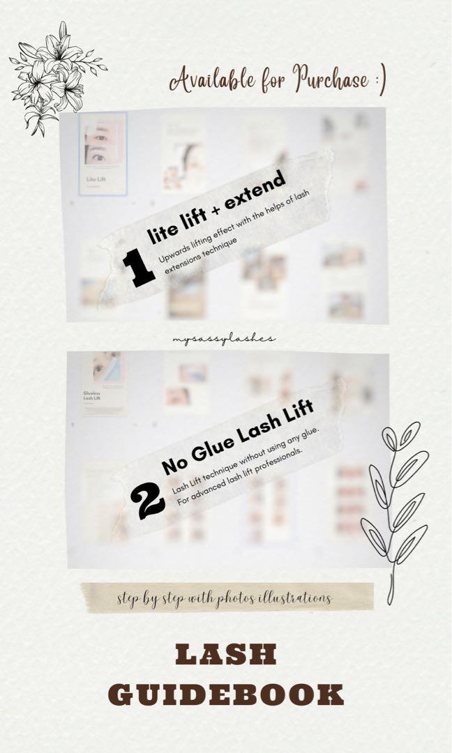 Dolly Glueless Lash Lift Course / Lash Lift Guidebook, Beauty