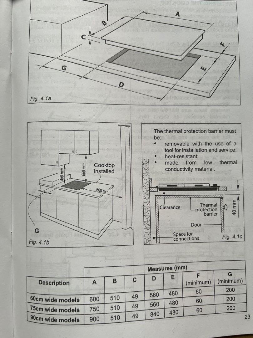 ELBA Gas Stove 3 burner Elio 75300, Furniture & Home Living