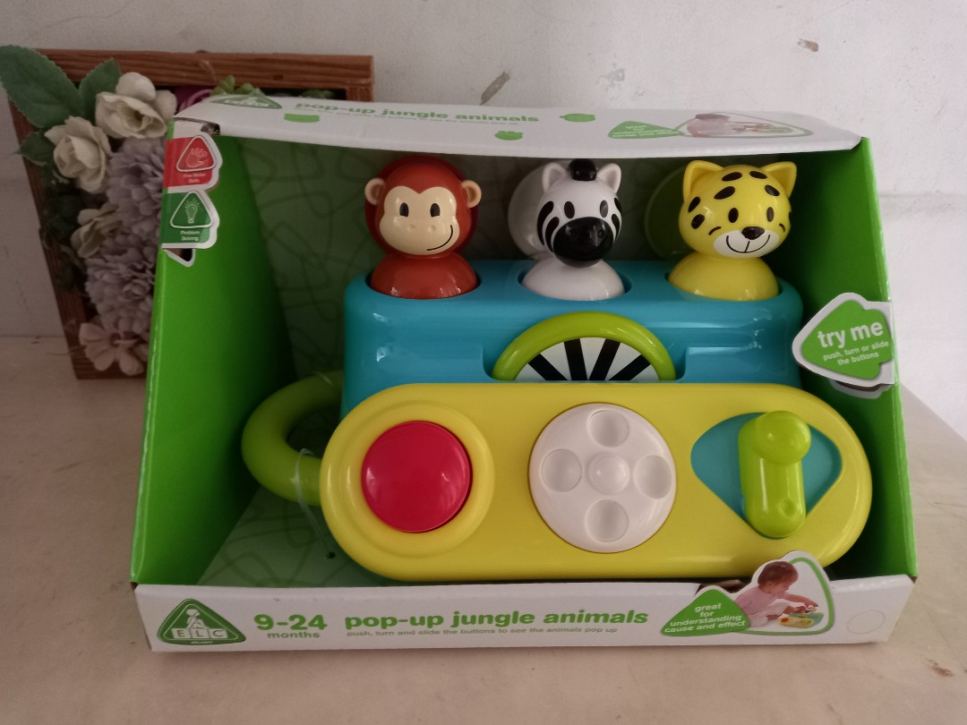 ELC Pop Up Jungle Animals Bayi Anak Mainan Baby Walker di