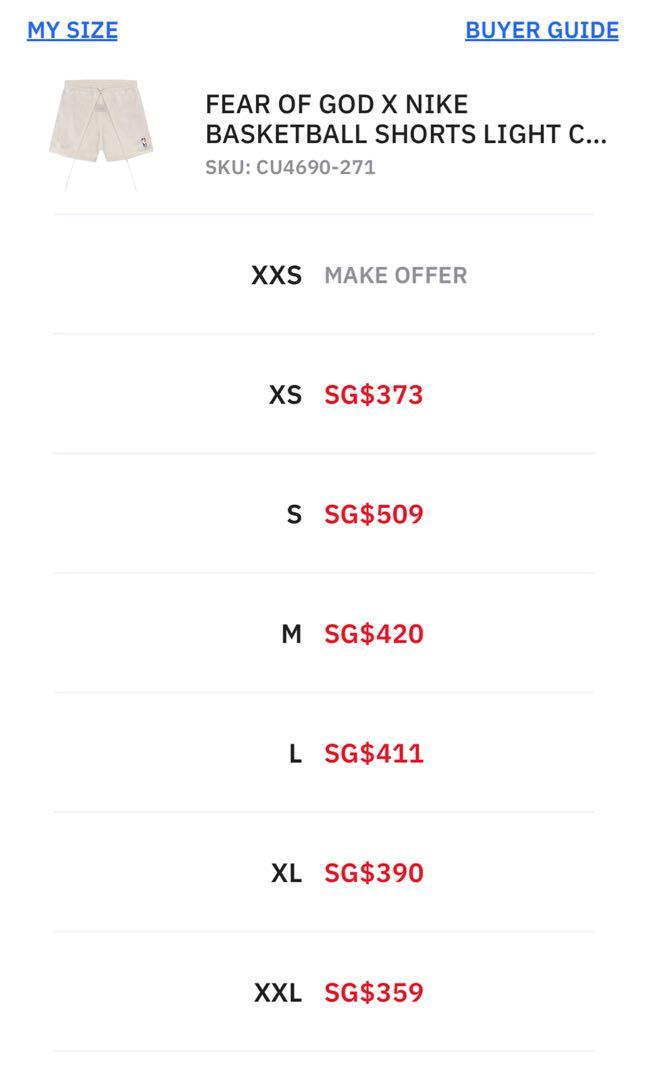 Nike basketball deals shorts size chart