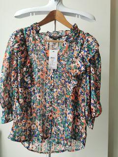 Floral Lipsy blouse with ruffles