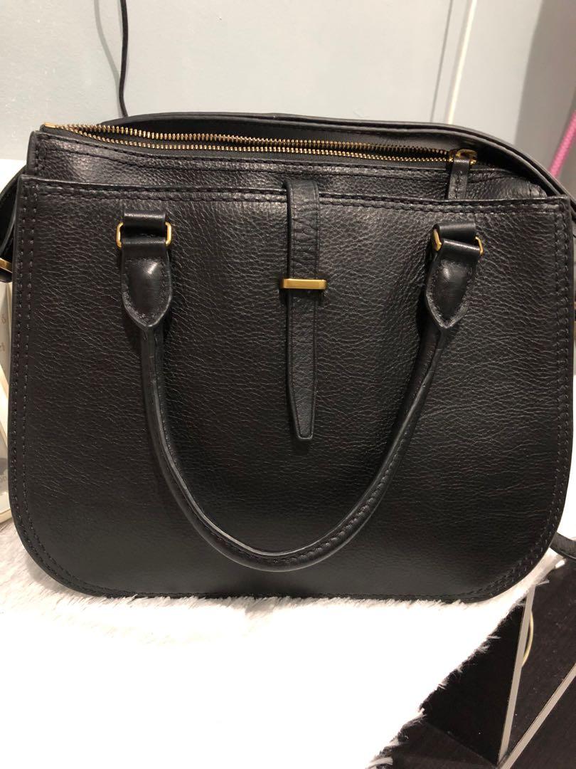 Fossil ryder top perforated satchel