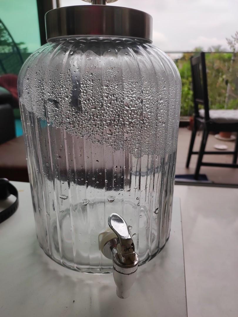 Glass dispenser / jar /water dispenser/pitcher, Furniture & Home Living