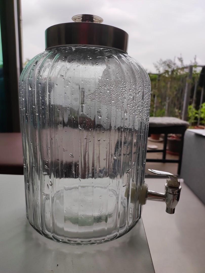 Glass dispenser / jar /water dispenser/pitcher, Furniture & Home Living