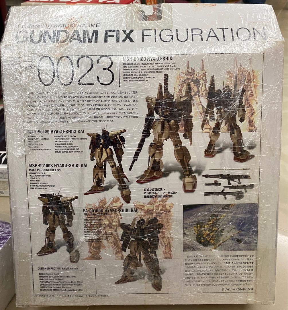 Gundam Fix Figuration #0023 HYAKU-SHIKI KAI, 興趣及遊戲