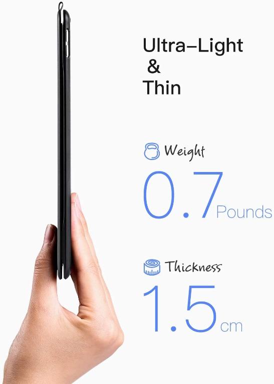 H3725 Inateck Keyboard Case for iPad 2021(9th Gen)/iPad 2020(8th Gen)/ iPad 2019(7th Gen) 10.2