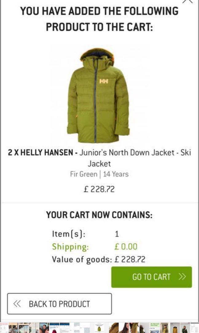 Down jacket discount helly hansen