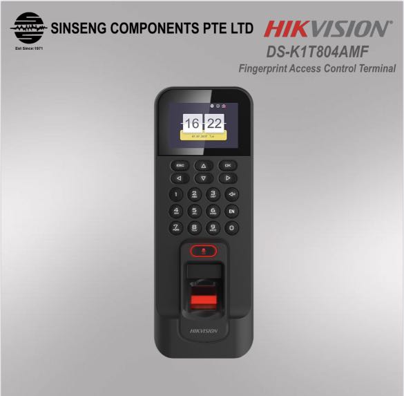 Hikvision DSK1T804AMF Biometric Door Access Reader Control Terminal