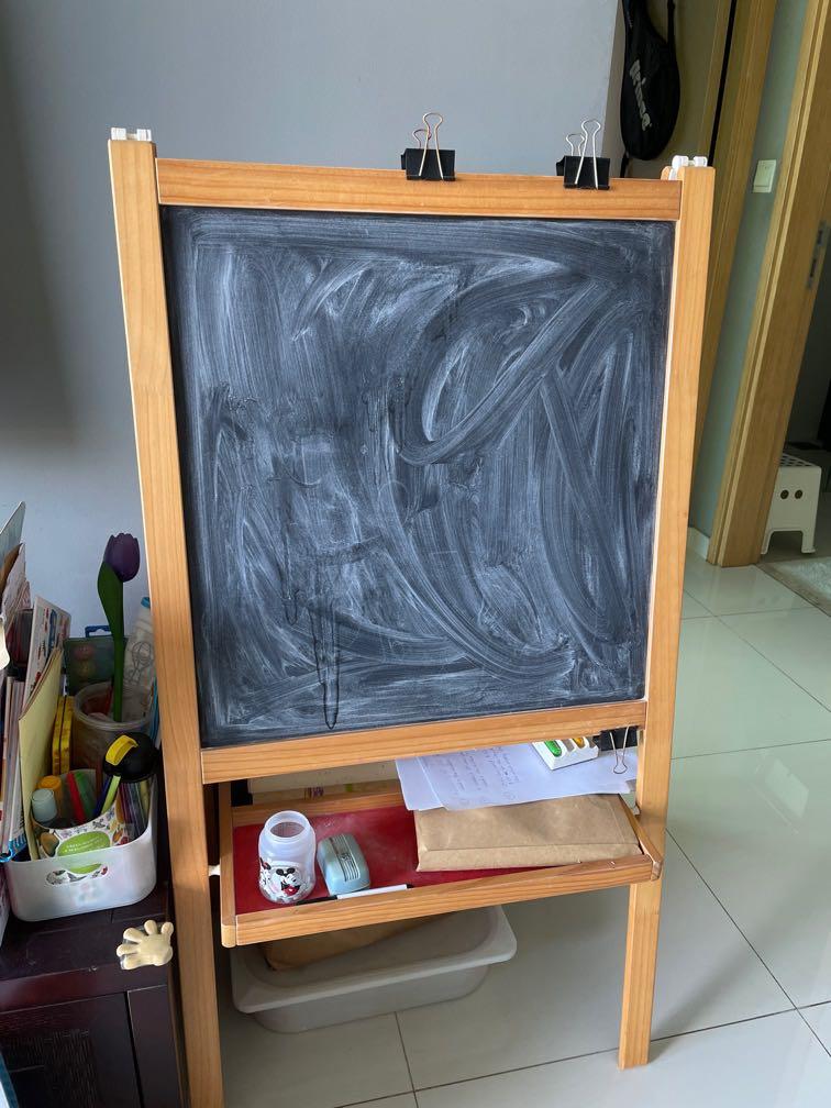 IKEA easel with paper, Babies & Kids, Baby Nursery & Kids Furniture
