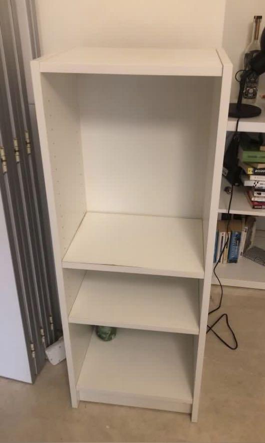 IKEA white shelves, Furniture & Home Living, Furniture, Shelves