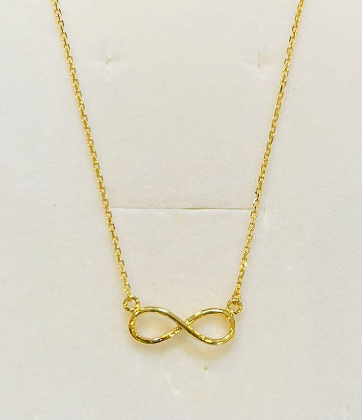 Real gold hotsell infinity necklace