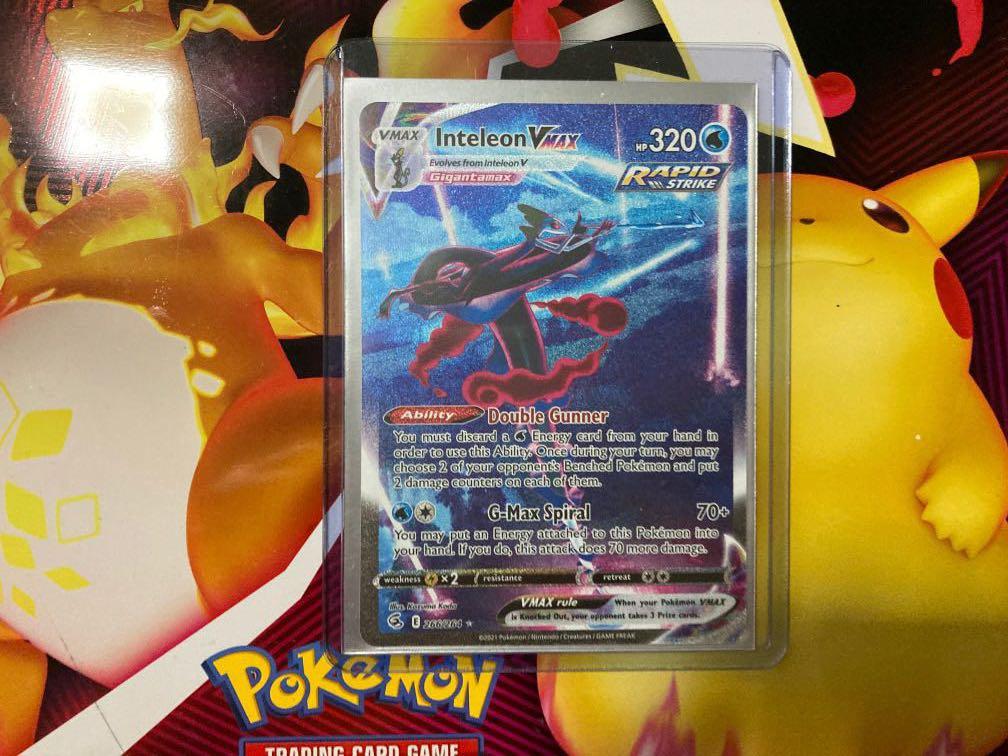 Inteleon vmax alt art Pokémon card, Hobbies & Toys, Toys & Games on