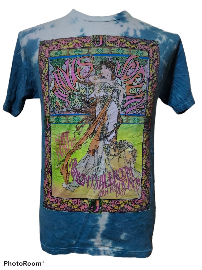 Janis Joplin Band Tie Dye Tshirt, Men's 