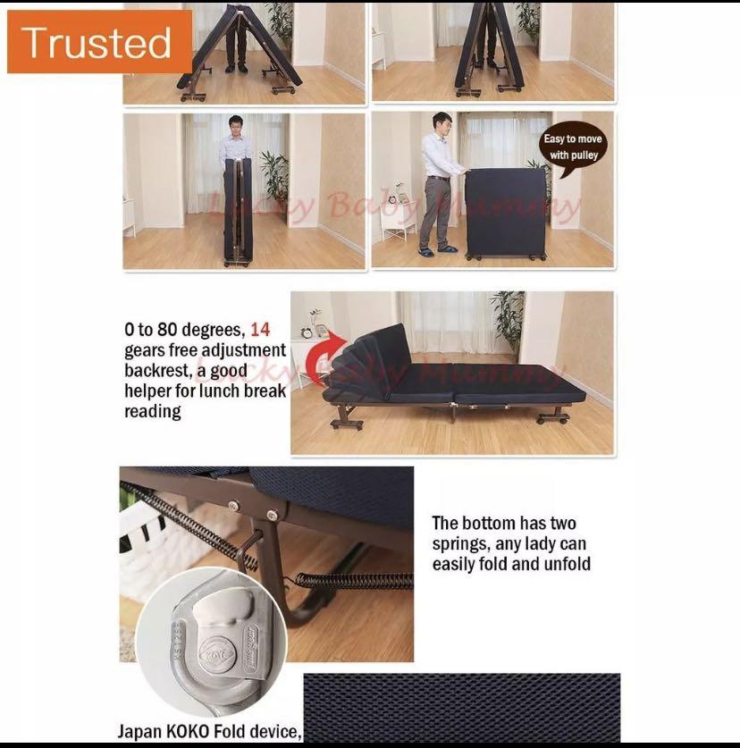 Japanese folding bed, Furniture & Home Living, Furniture, Bed Frames & Mattresses on Carousell