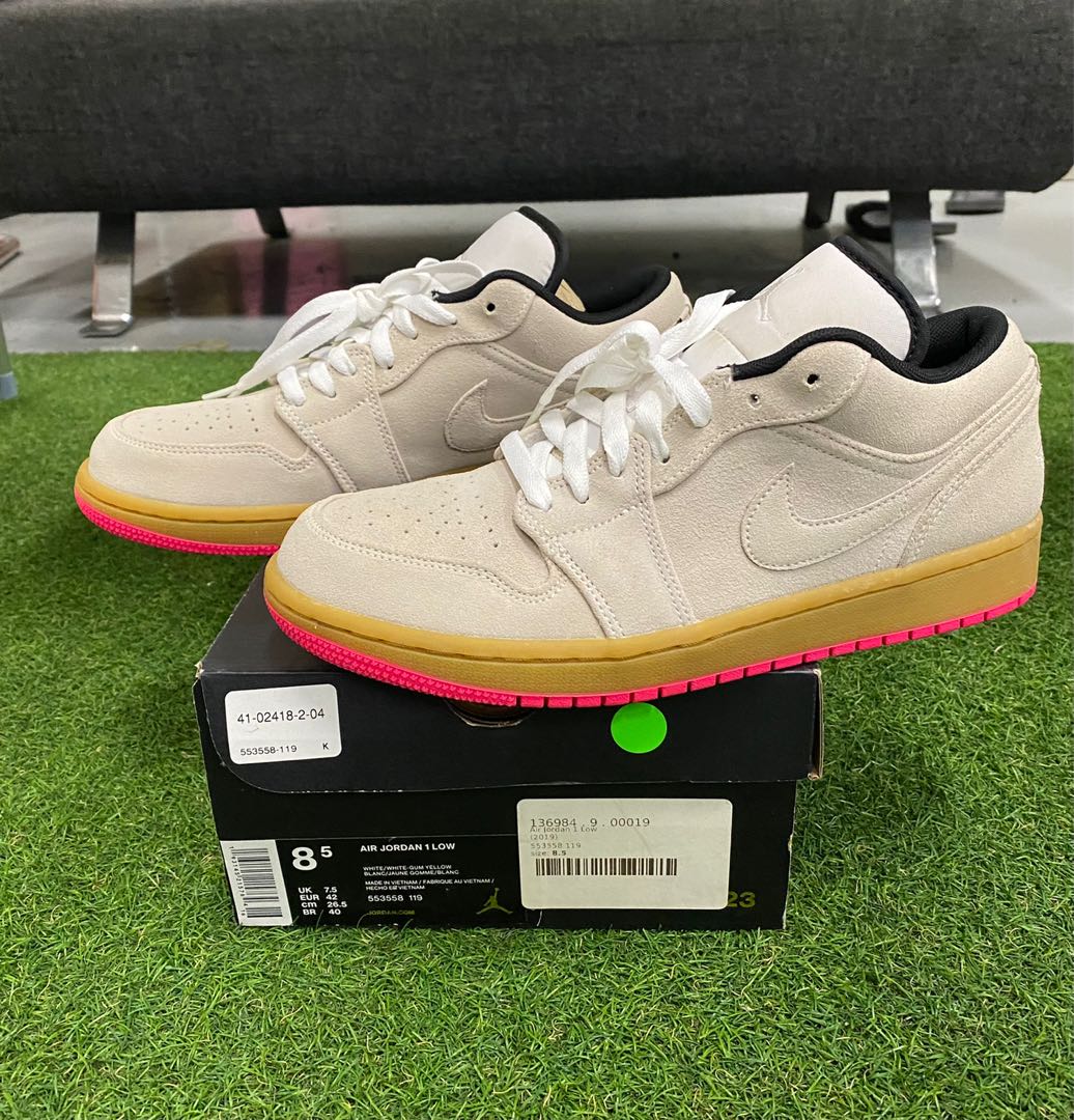 Air jordan 1 low white gum new arrivals