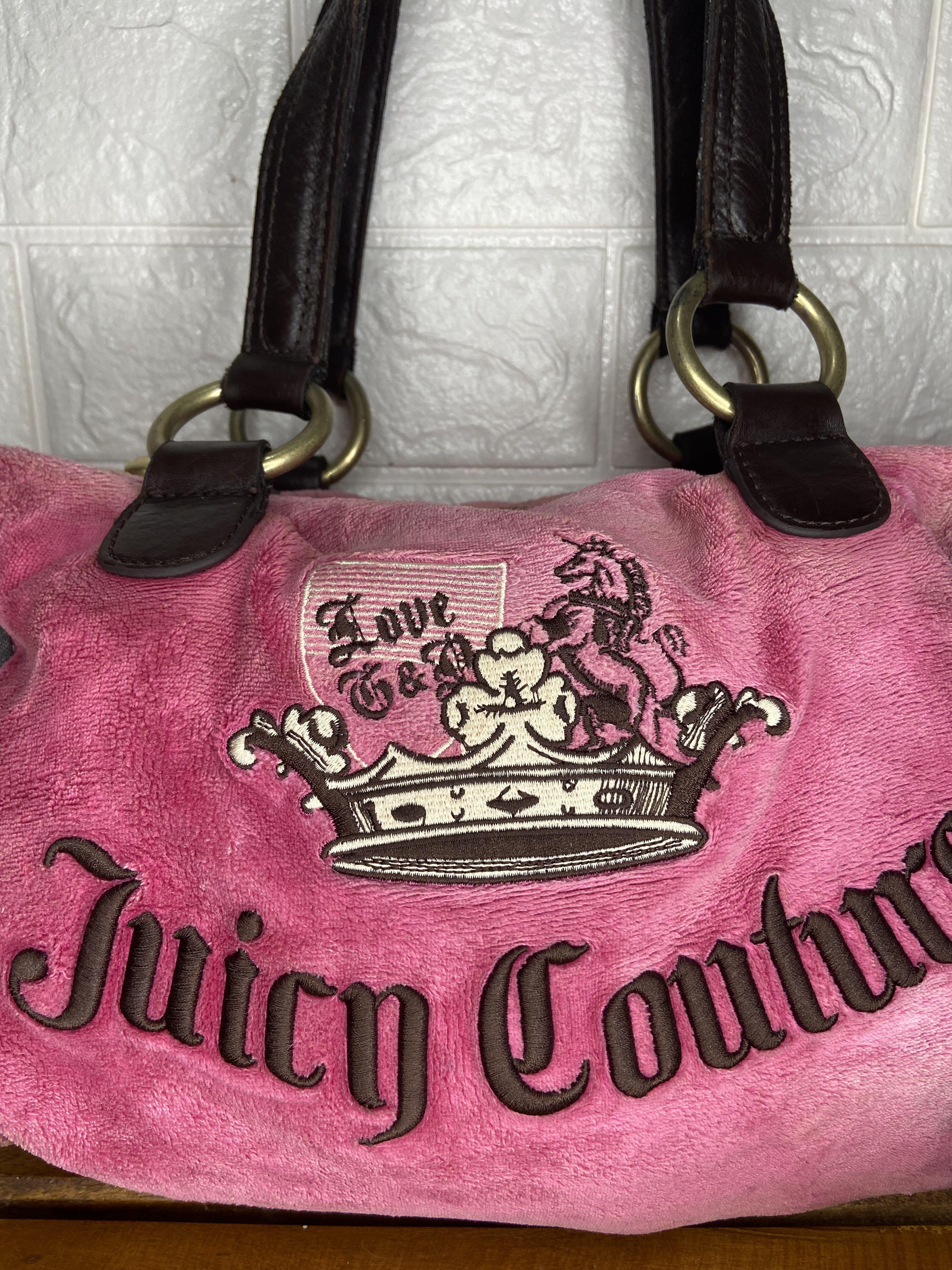 Velvet handbag Juicy Couture Pink in Velvet - 41267115