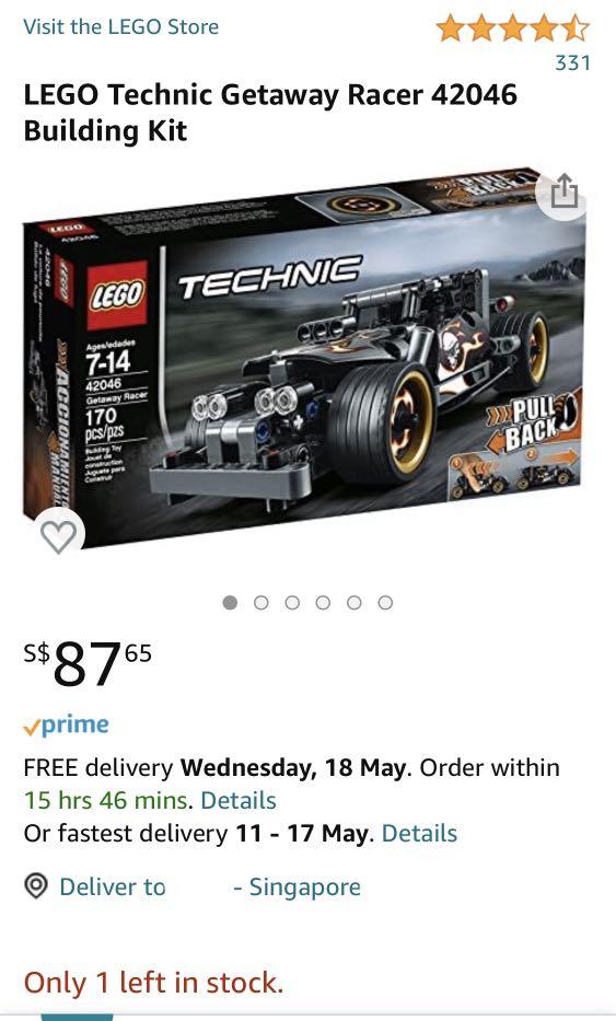 Lego Technic Гоночный автомобиль для побега (42046)