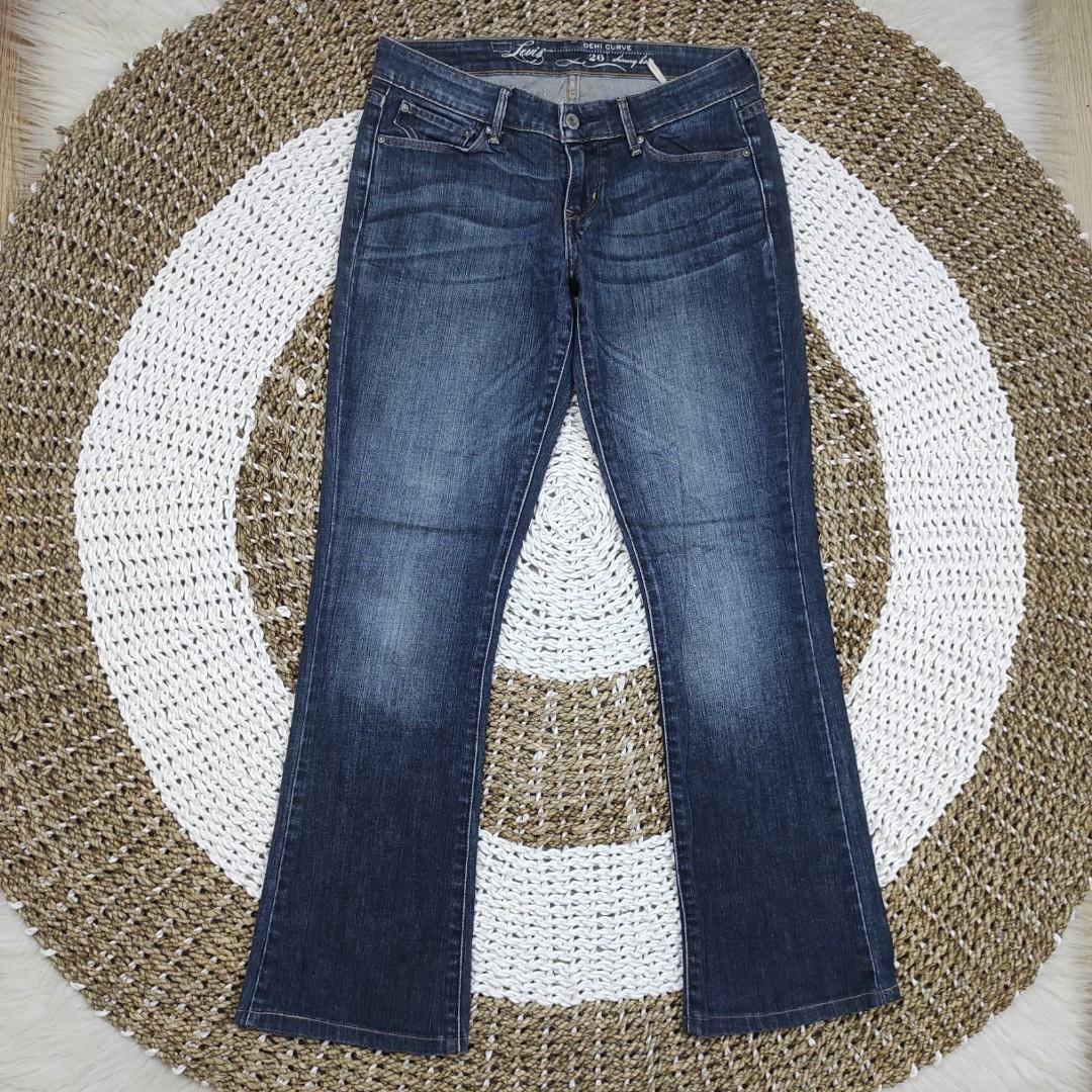 Levis jeans bootcut stretch, Fesyen 