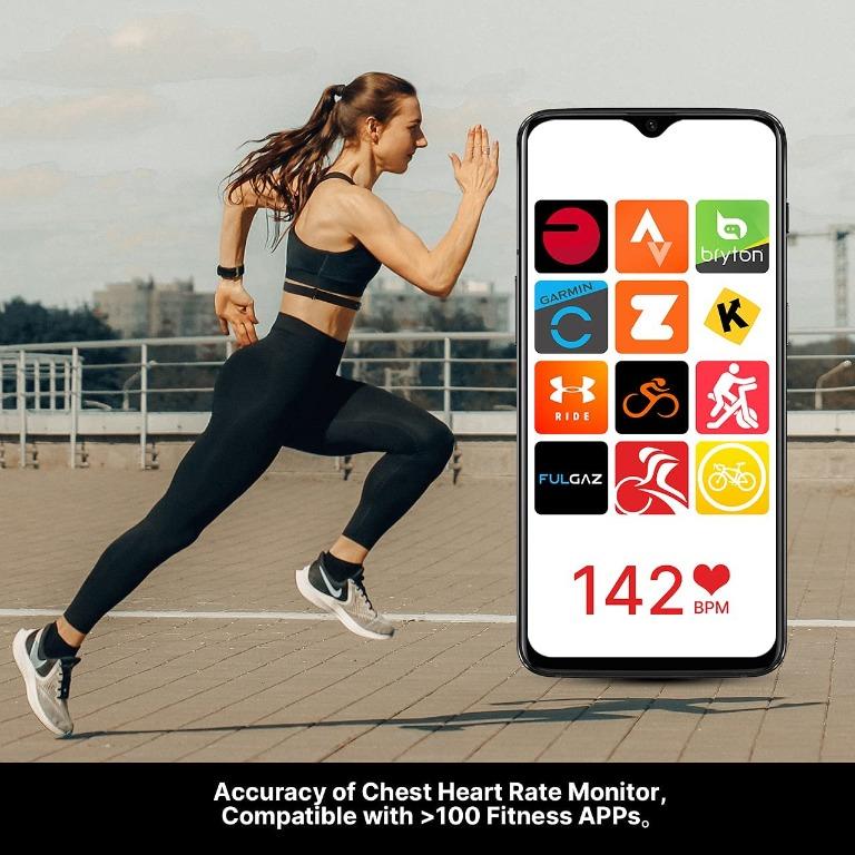 LIVLOV V6 Heart Rate Monitor Chest Strap, Bluetooth ANT+ Heart Rate