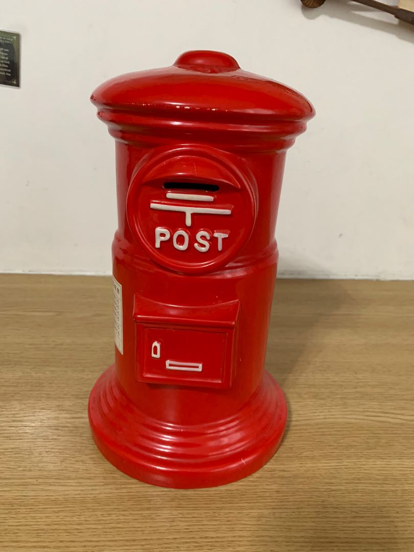 London Post Box Decorative Coin Bank, Furniture & Home Living, Home