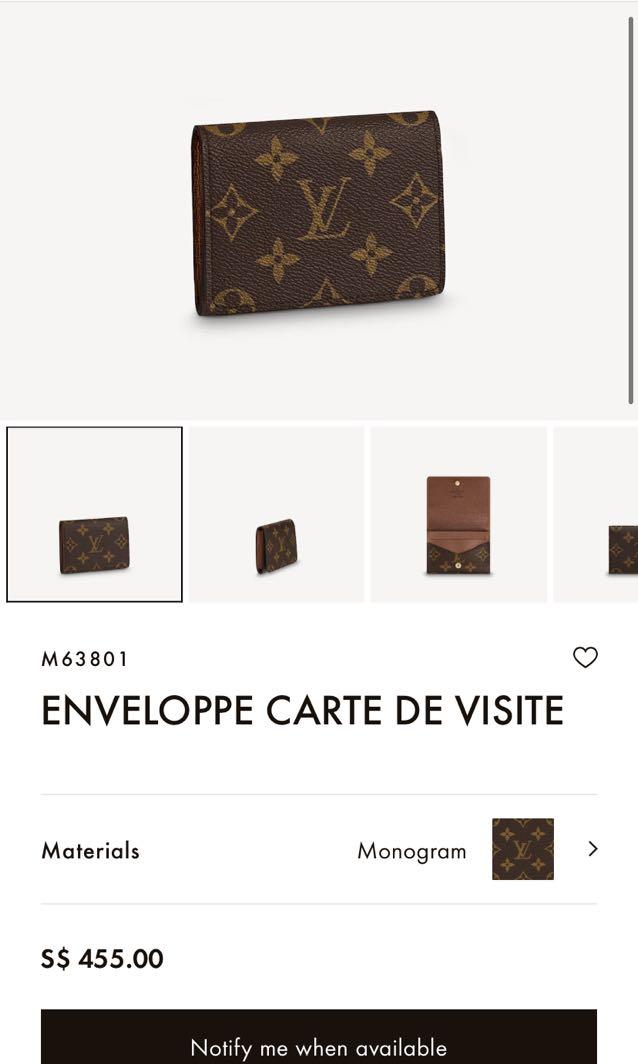 🖤Louis Vuitton ENVELOPPE CARTE DE VISITE🖤, Luxury, Bags
