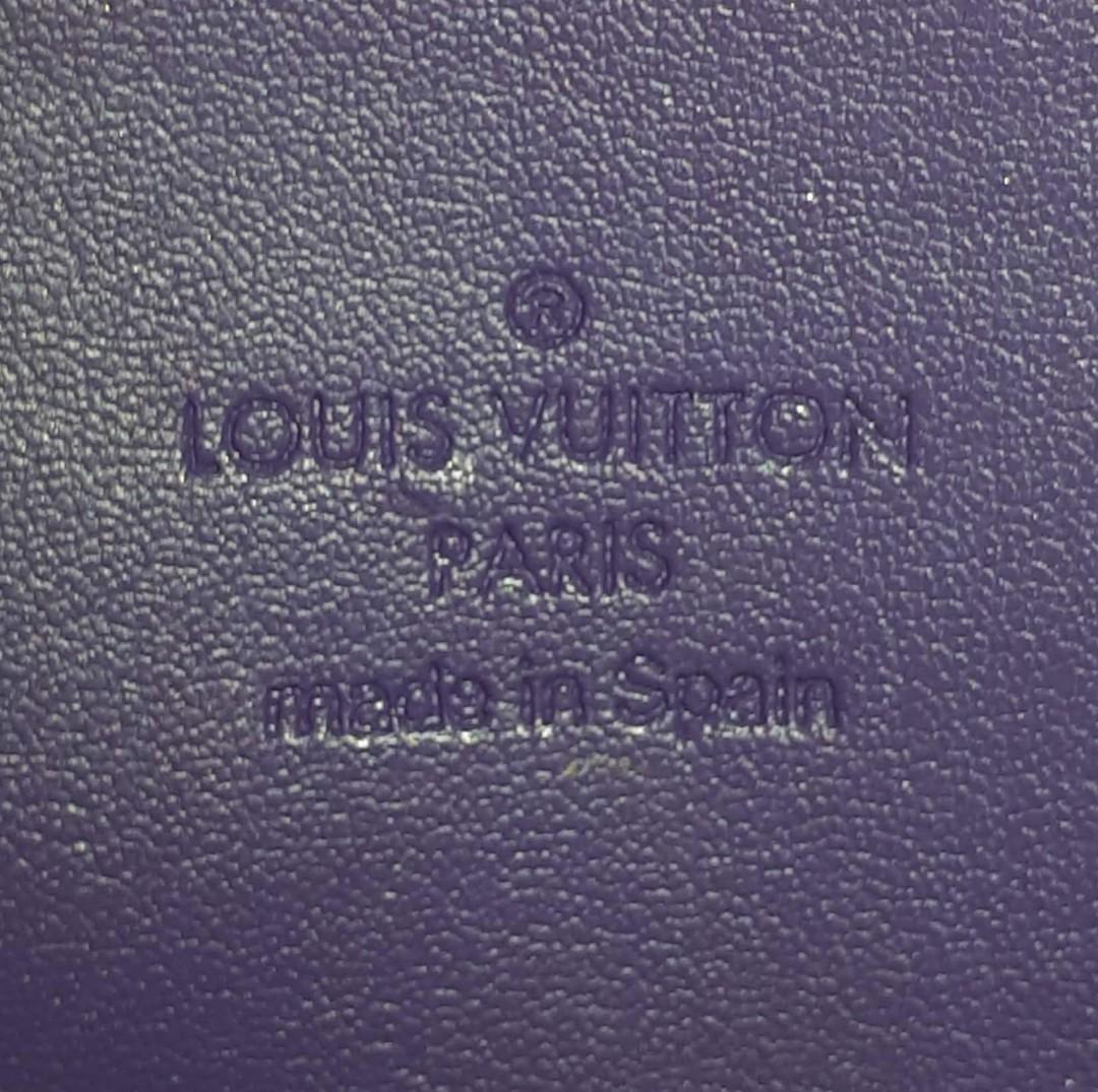 LOUIS VUITTON Purple Monogram Vernis Sutton Double Handle Shoulder