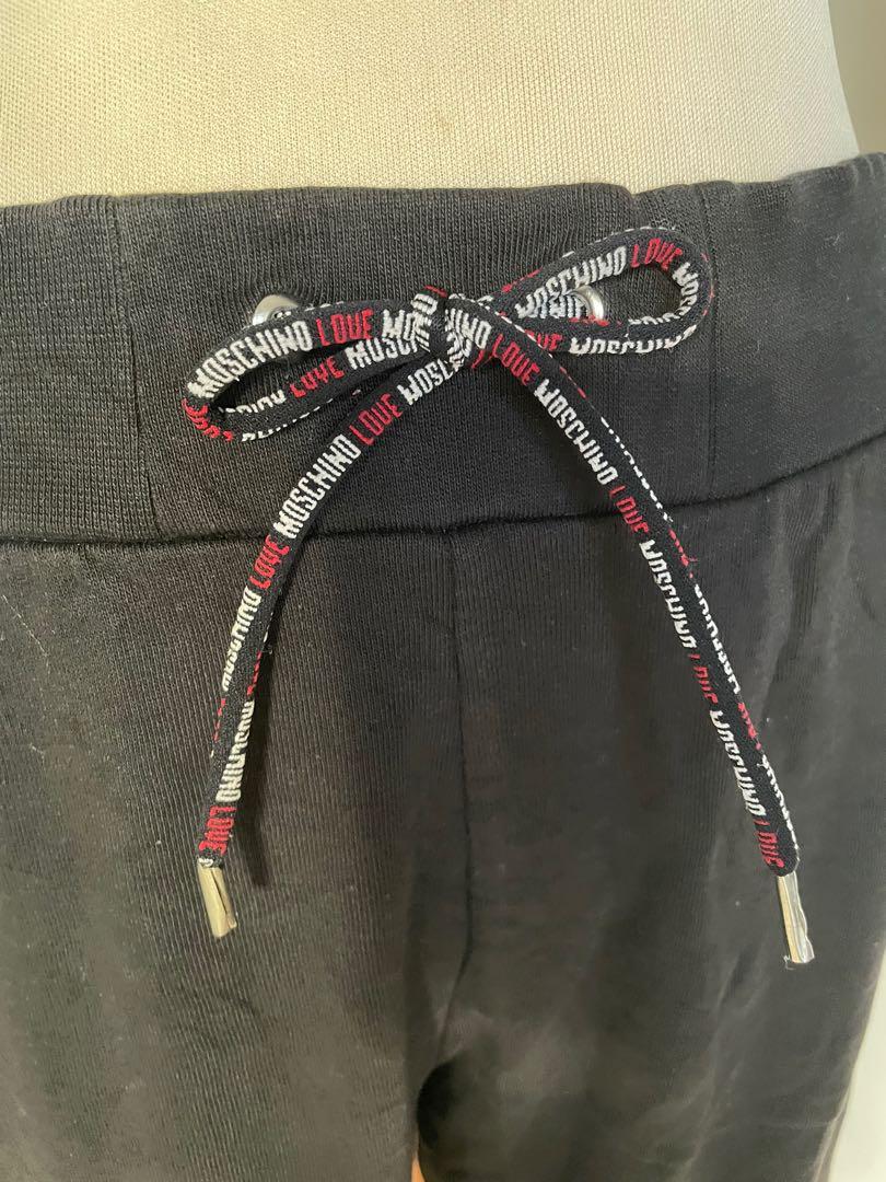 Love Moschino Joggers in Black (Category: Other Bottoms) located in Makati City. Submitted by winnieboop (Listing ID 1159692020, Image 2). Description: Super comfy fits to large Kindly check measurements posted.