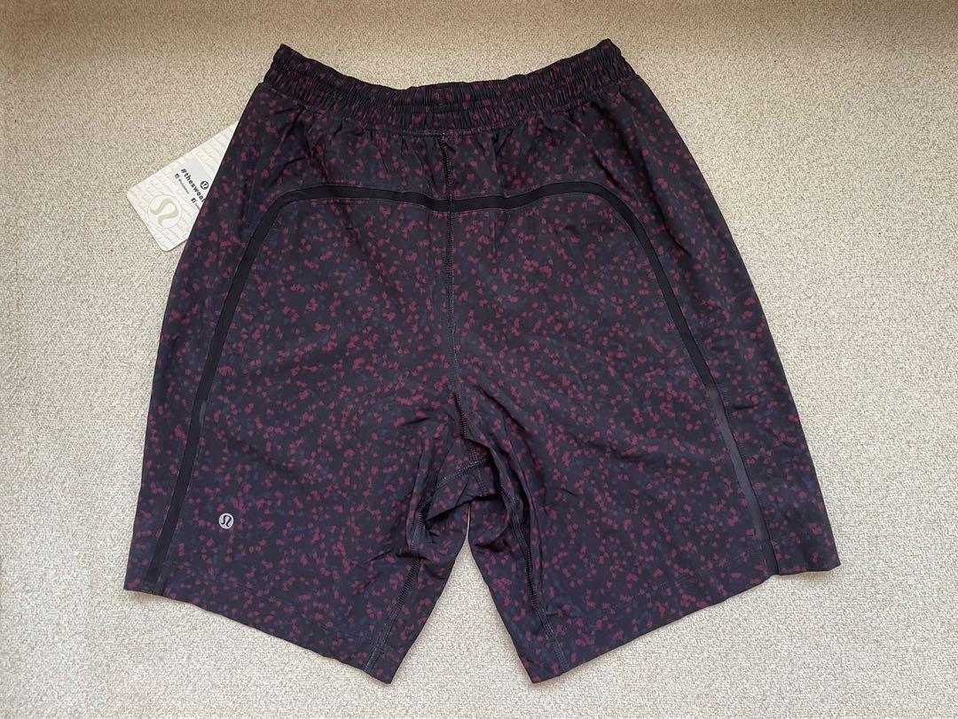 Lululemon Red Black Pace Breaker Shorts Men s Fashion Bottoms