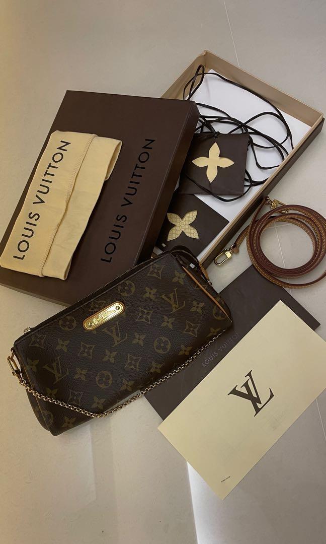 Louis Vuitton Monogram Eva Clutch Two-Way Pochette Bag – I MISS YOU VINTAGE