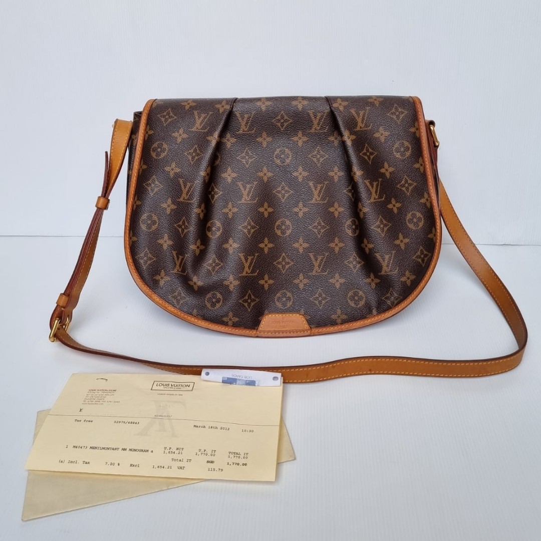 Lv menilmontant MM, Barang Mewah, Tas \u0026 Dompet di Carousell