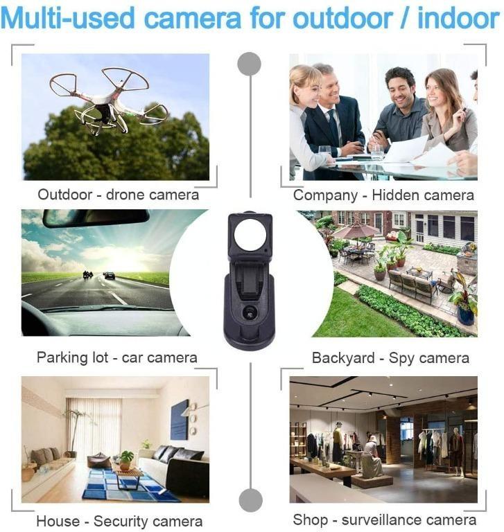 Mini Spy Camera Wireless Hidden, MHDYT Full HD 1080P Portable Small