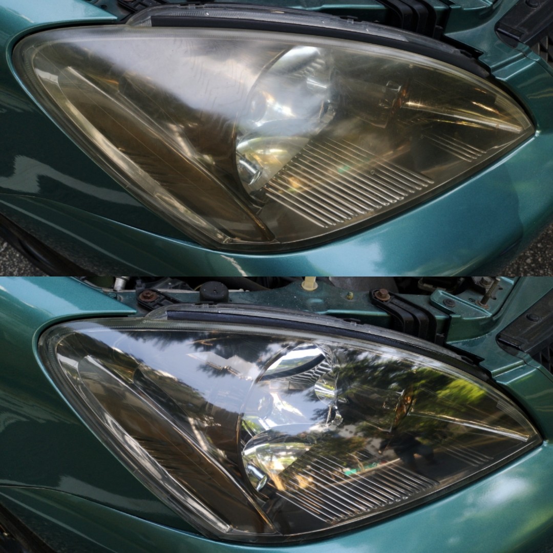 Mitsubishi Lancer CS3 GLX Headlight Restoration Polish, Car Accessories