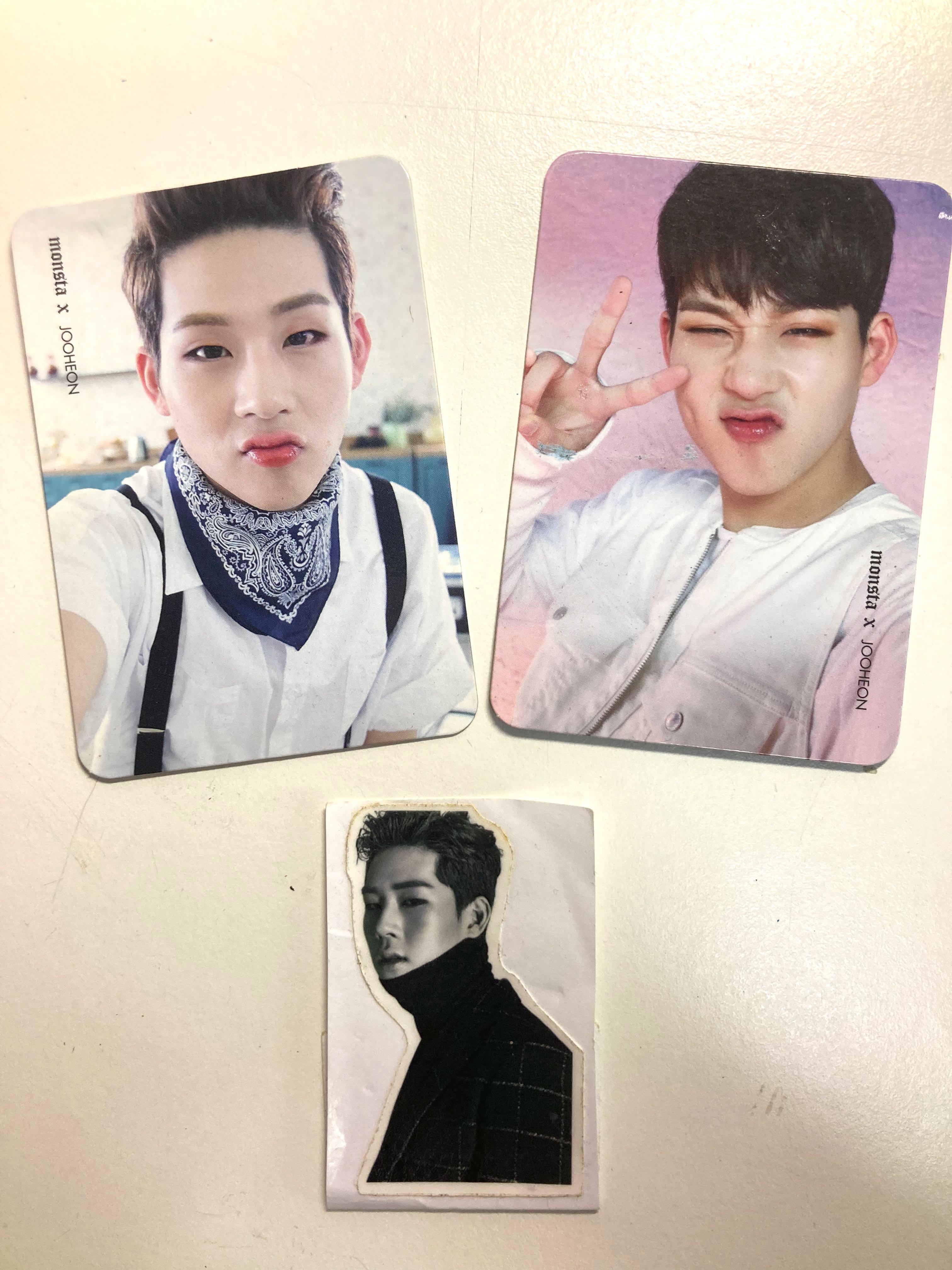 monsta x calendar, jooheon photocards & stickers on Carousell