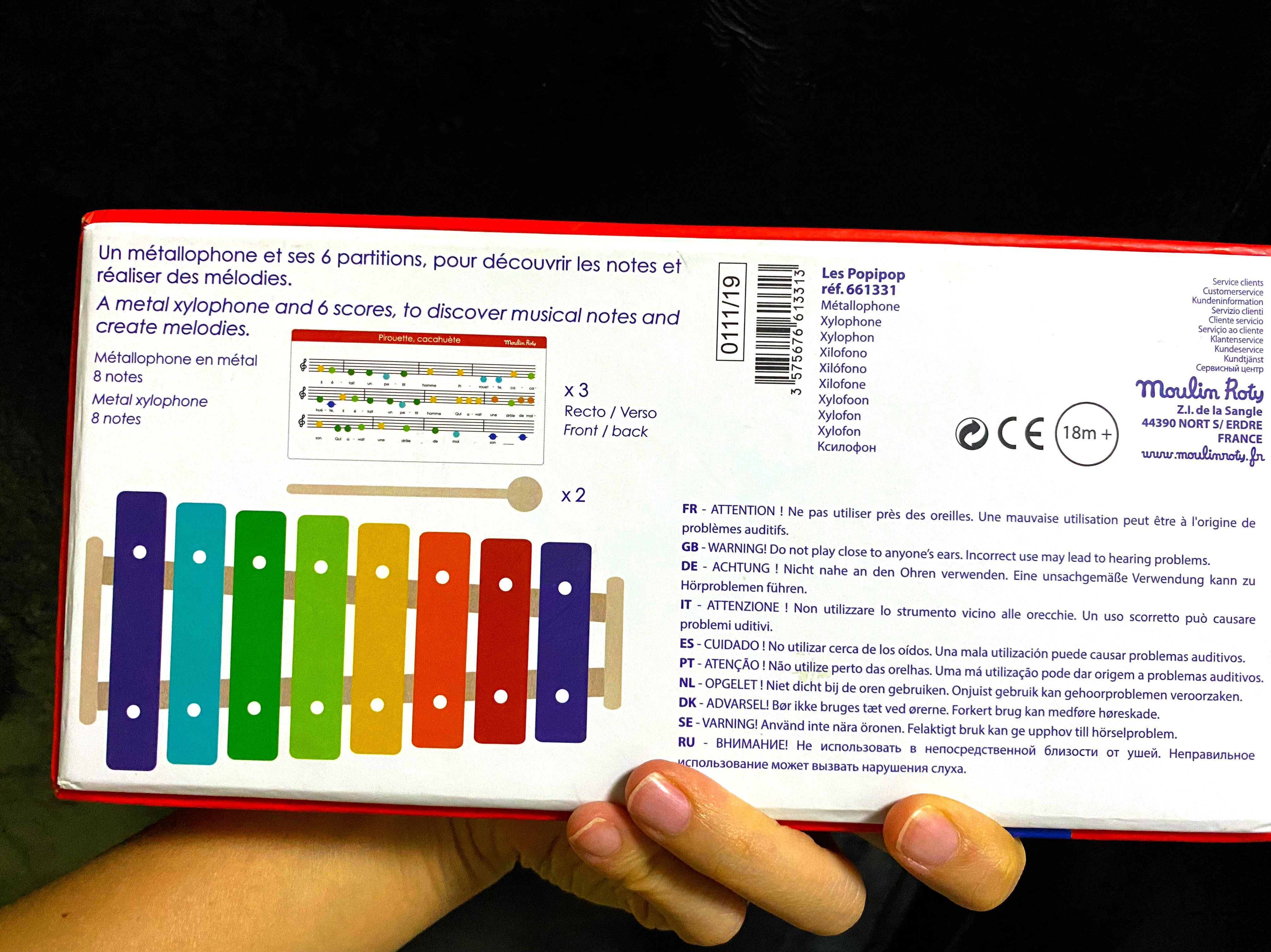 Moulin Roty French Xylophone , Hobbies & Toys, Music & Media, Musical