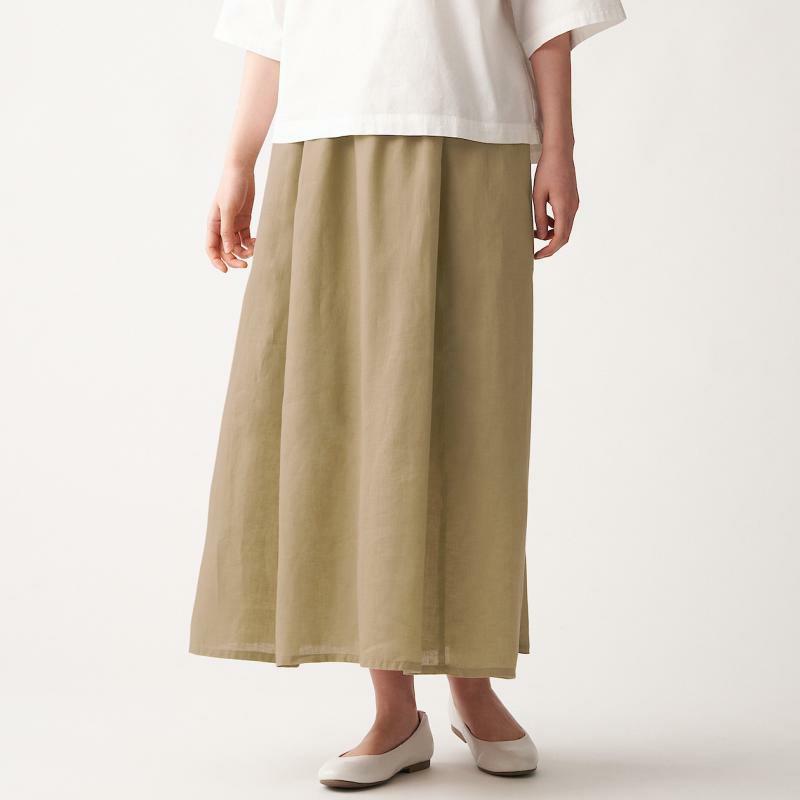 Muji linen skirt, Women's Fashion, Bottoms, Skirts on Carousell