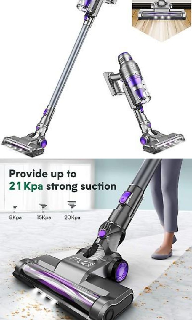 Muzili C10 Cordless Vacuum Cleaner, TV & Home Appliances, Vacuum Cleaner & Housekeeping on Carousell