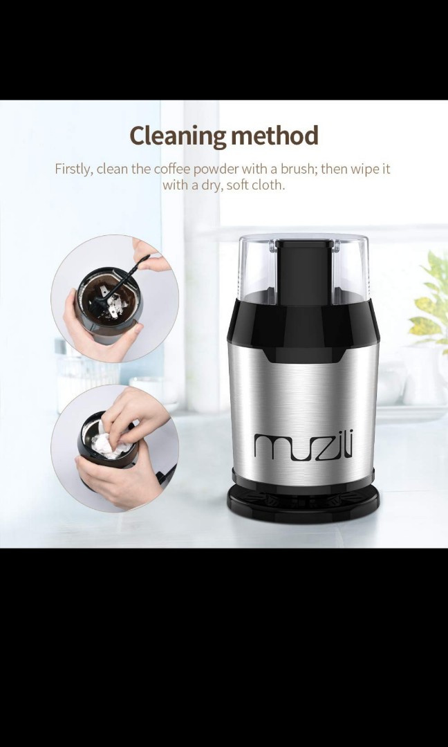 Muzili Electric Coffee Grinder for Coffee Beans Nut & Grain Grinder