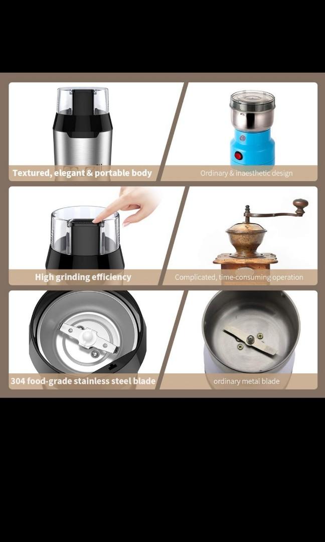 Muzili Electric Coffee Grinder for Coffee Beans Nut & Grain Grinder
