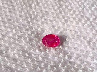 Natural Oval facet Ruby