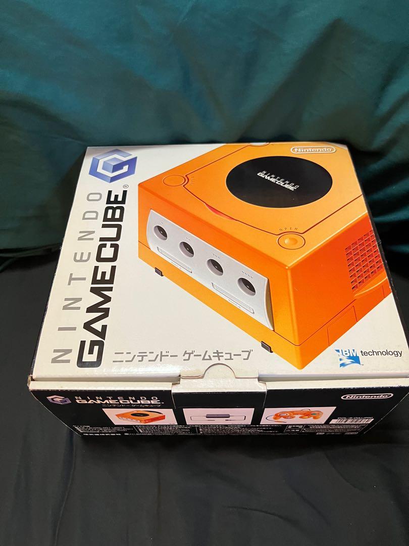 (MINT) Nintendo GameCube NGC DOL001 Spicy Orange JP Console w/ GC
