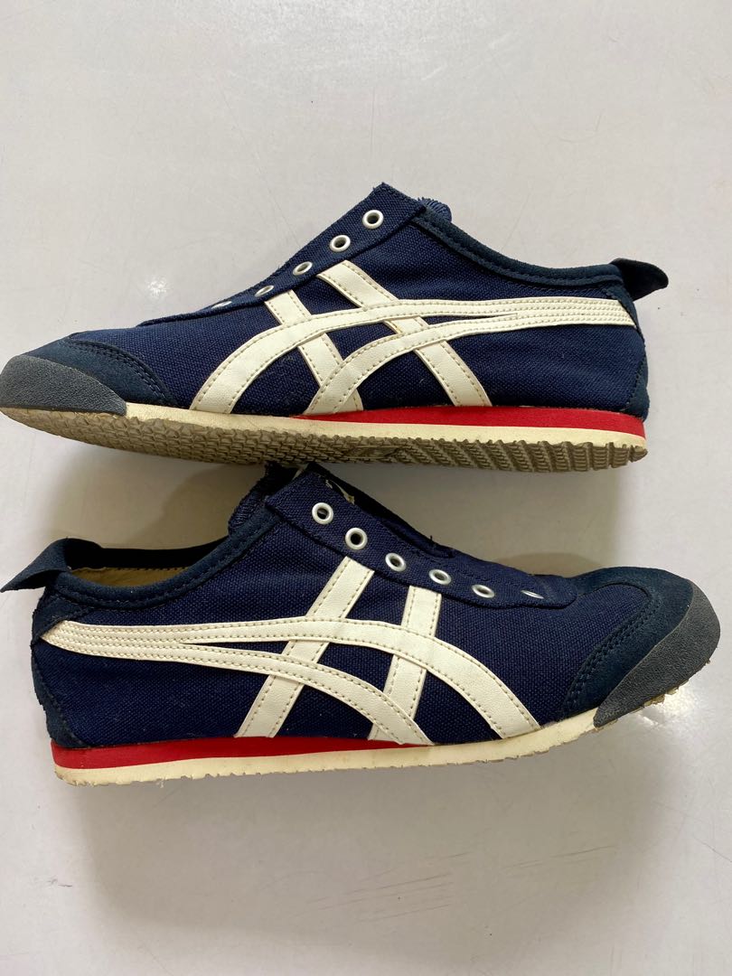 Onitsuka Tiger Mexico 66 Slip on Navy Blue Women s Fashion