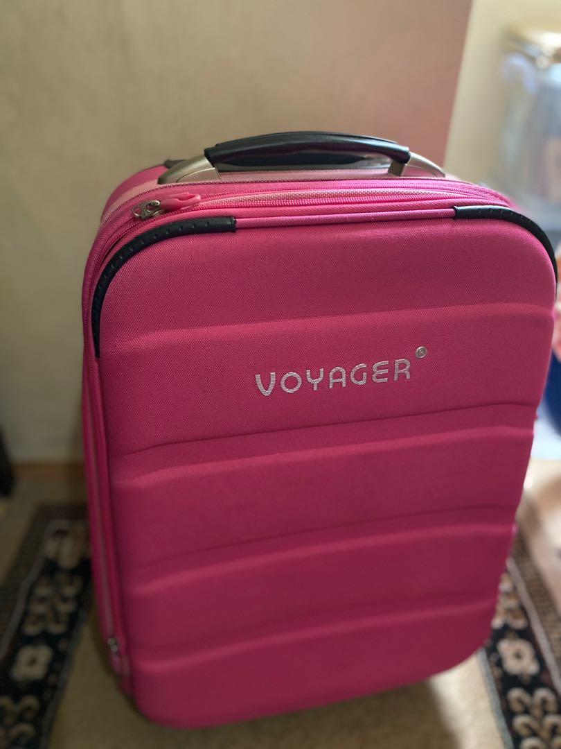 voyager luggage pink