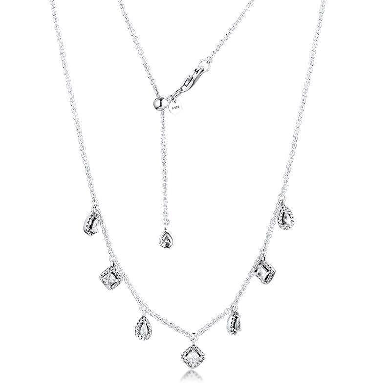 Geometric shapes necklace pandora discount