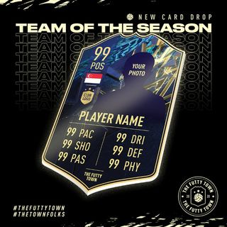 Personalised Fifa Ultimate Team Card, FUT 23 Custom Printed Foamex Card  Icon etc