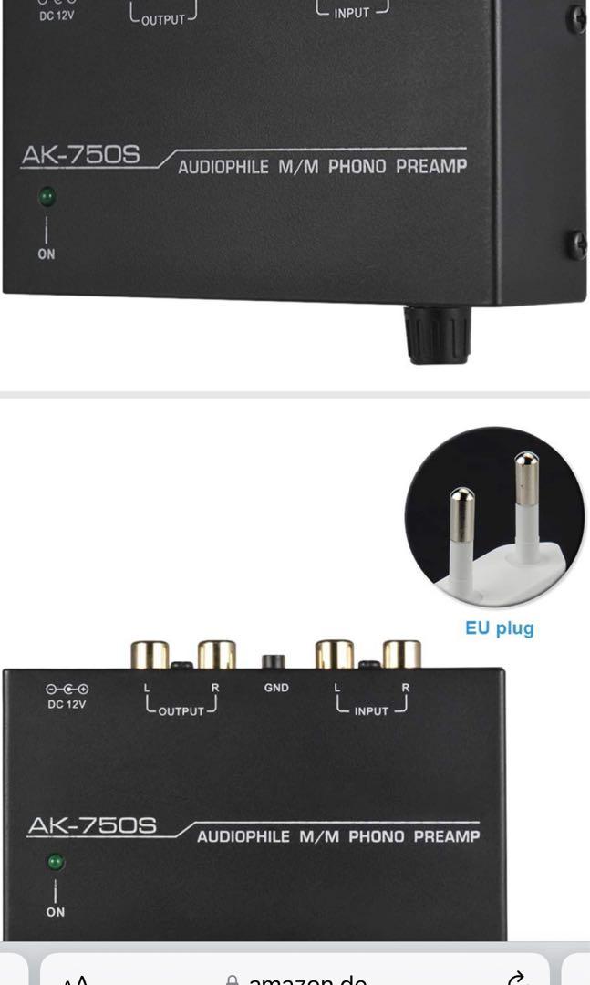 Phono Preamp, Audio Input/Output Preamp with Volume Control, Electronic