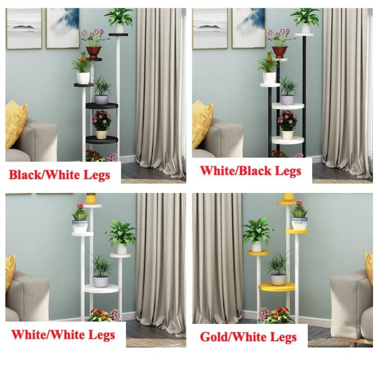 Plant Rack Plant Stand Wooden Foldable Pot Rack Stand Wood Planter Pot